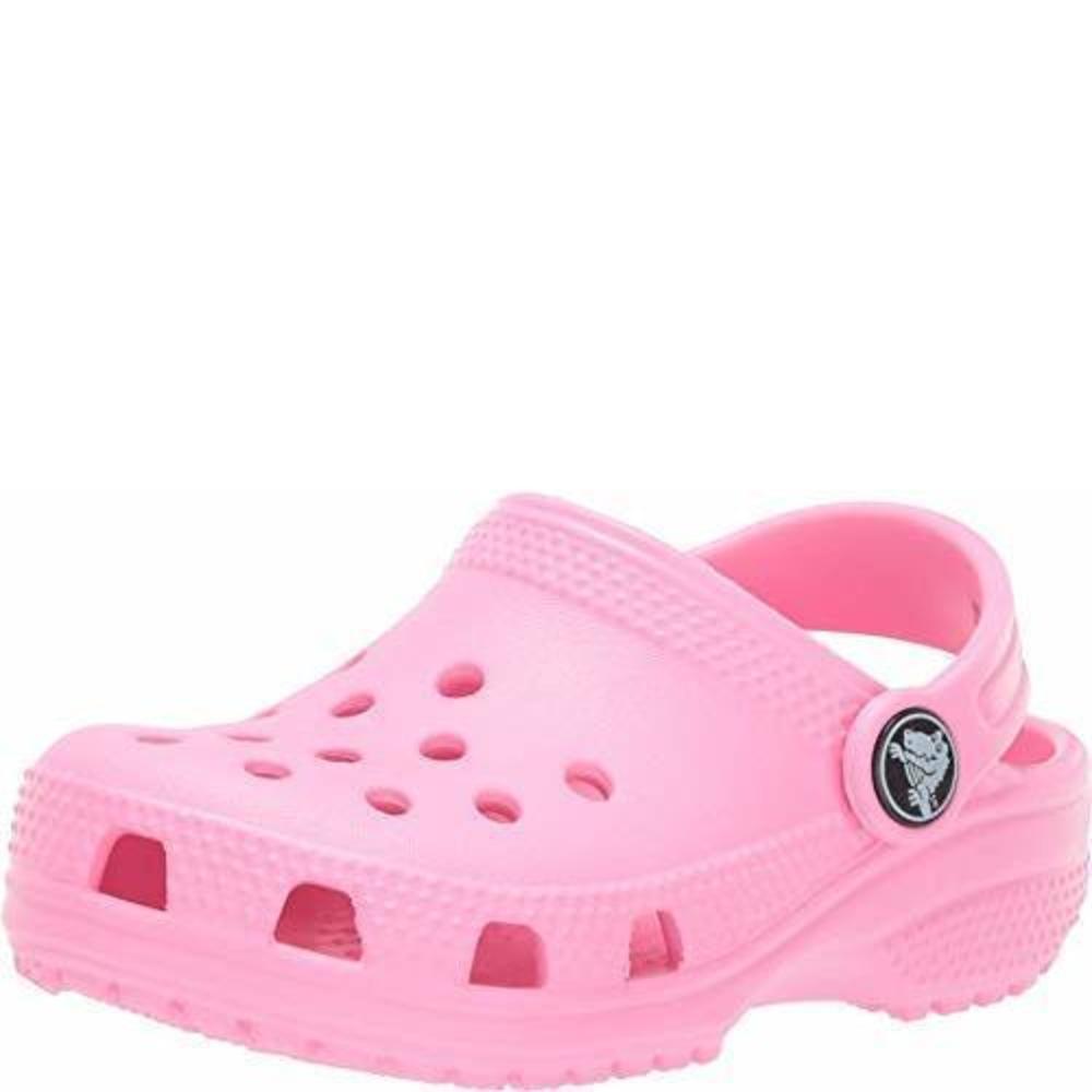 CROCS UNISEX-CHILD CLASSIC CLOGS, PINK LEMONADE, 11 LITTLE KID